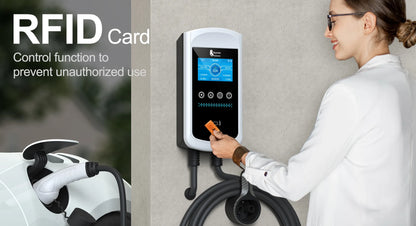 Type 2 EV Charging Station - Smart 22kW Wallbox with App & Load Balancing