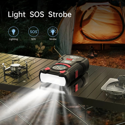 4-in-1 Portable Car Jump Starter with Tire Inflator & Power Bank