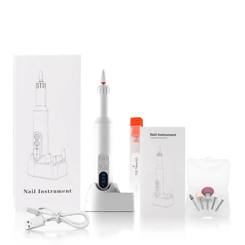 5-in-1 Cordless Electric Nail Drill Set for Professional Home Manicures - 19