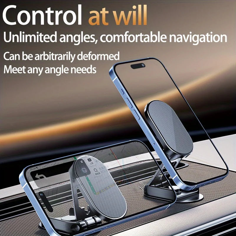Magnetic 360° Rotating Car Phone Mount - Universal Dashboard GPS Holder - 5