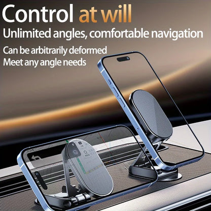 Magnetic 360° Rotating Car Phone Mount - Universal Dashboard GPS Holder