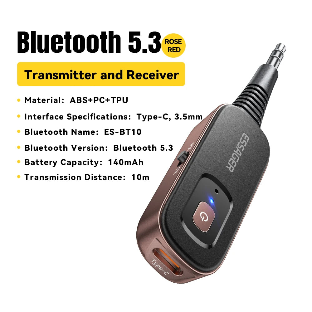 Essager 2-in-1 Bluetooth 5.1 Transmitter & Receiver for TV, Car & Audio - 22