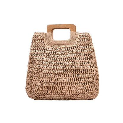 Luxury Woven Straw Beach Tote