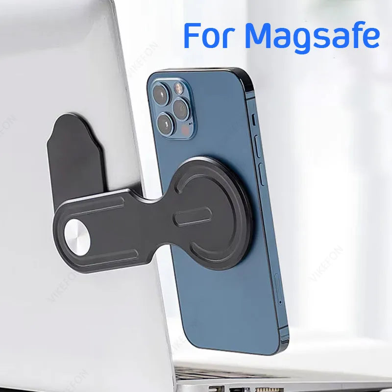 Magnetic Laptop Phone Mount for iPhone - Foldable Side Expansion Stand - 1