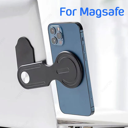Magnetic Laptop Phone Mount for iPhone - Foldable Side Expansion Stand