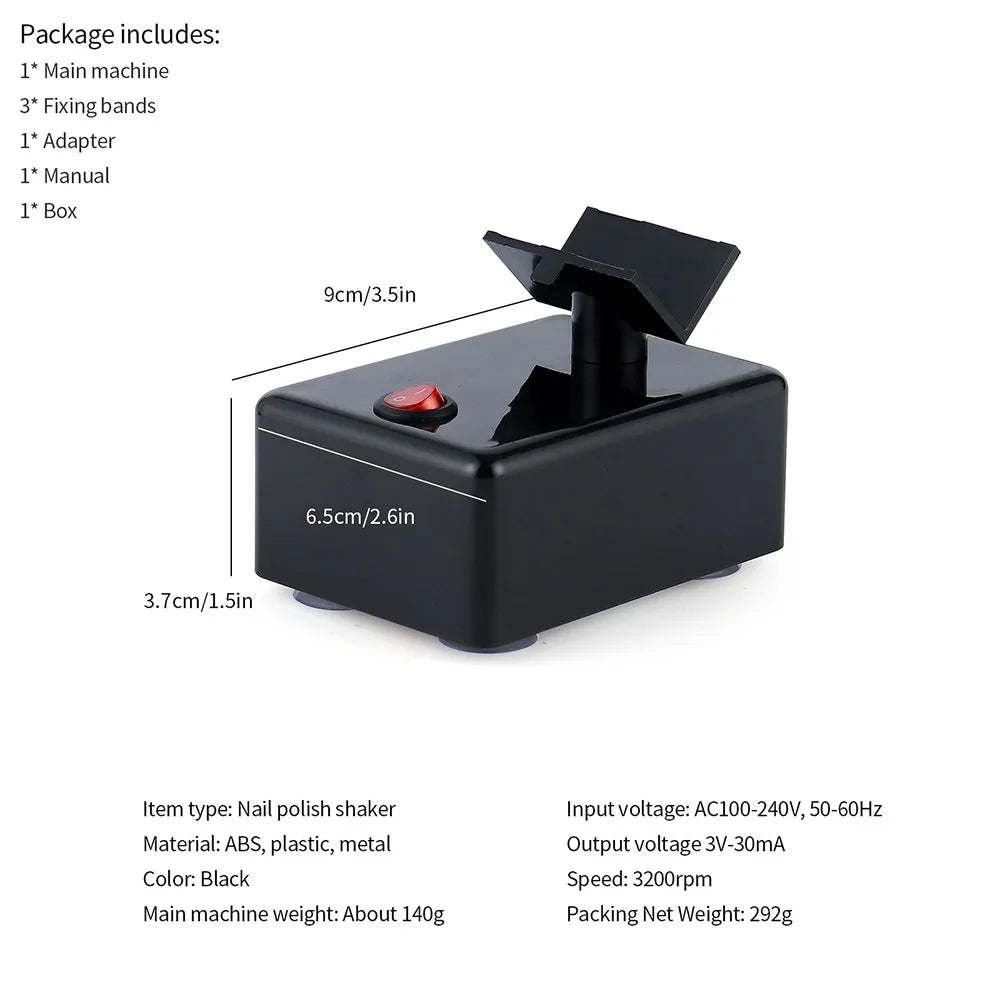 Electric Nail Polish & Tattoo Ink Bottle Shaker