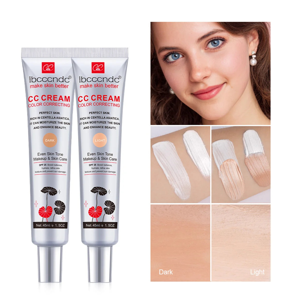 Color Correcting CC Cream - Moisturizing SPF 25 Makeup Base