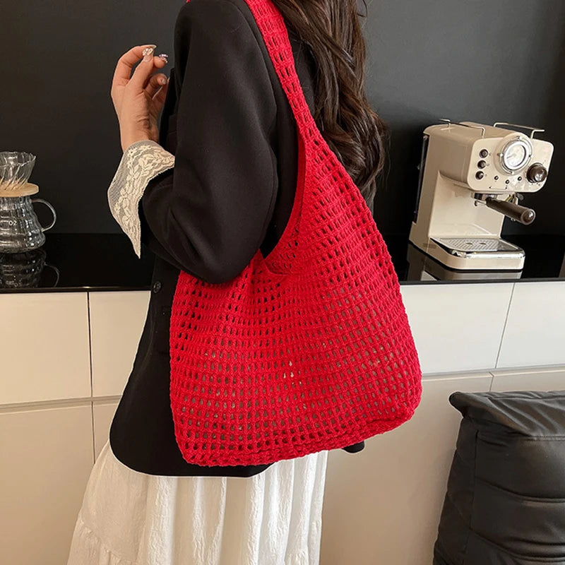 Luxury Bohemian Crochet Tote