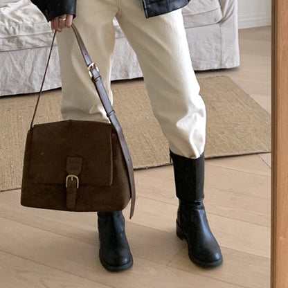 Luxury Matte Leather Tote Bag