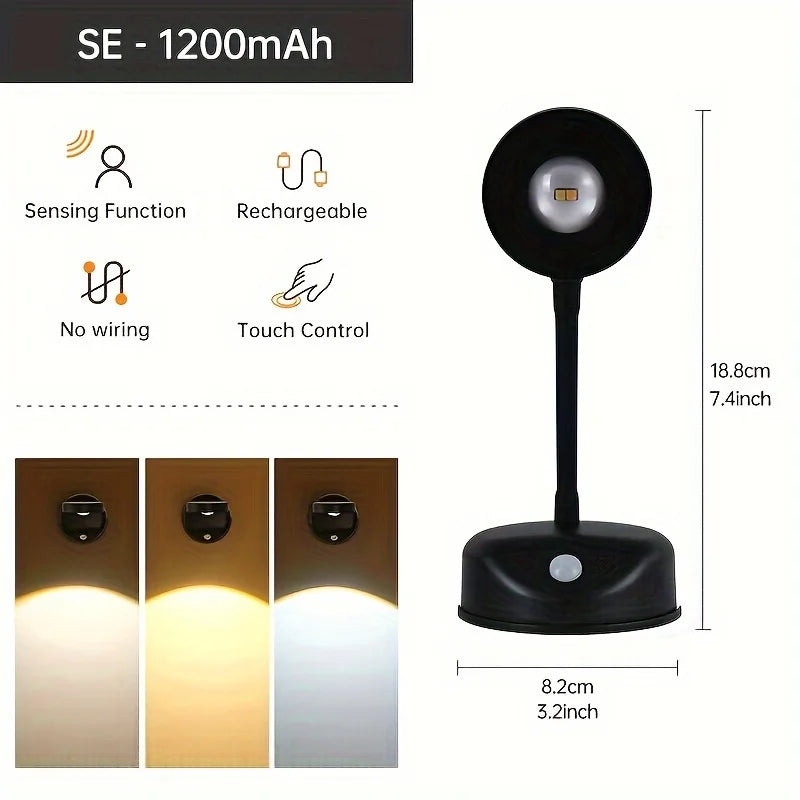 Dimmable Wireless Motion Sensor LED Wall Sconce - Rechargeable Picture Light & Art Spotlight - 25
