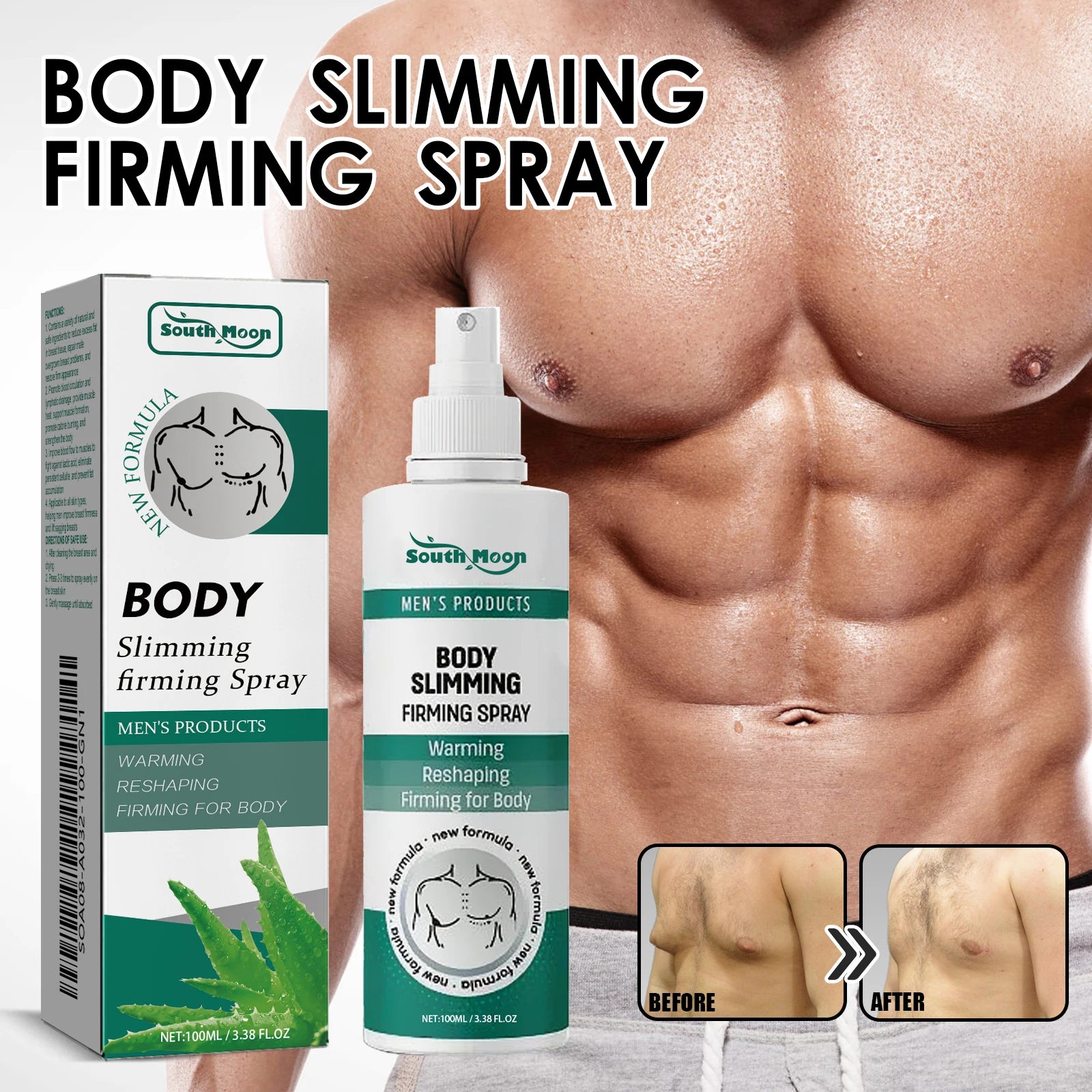 Men's Gynecomastia Chest Tightening & Muscle Sculpting Spray - 7