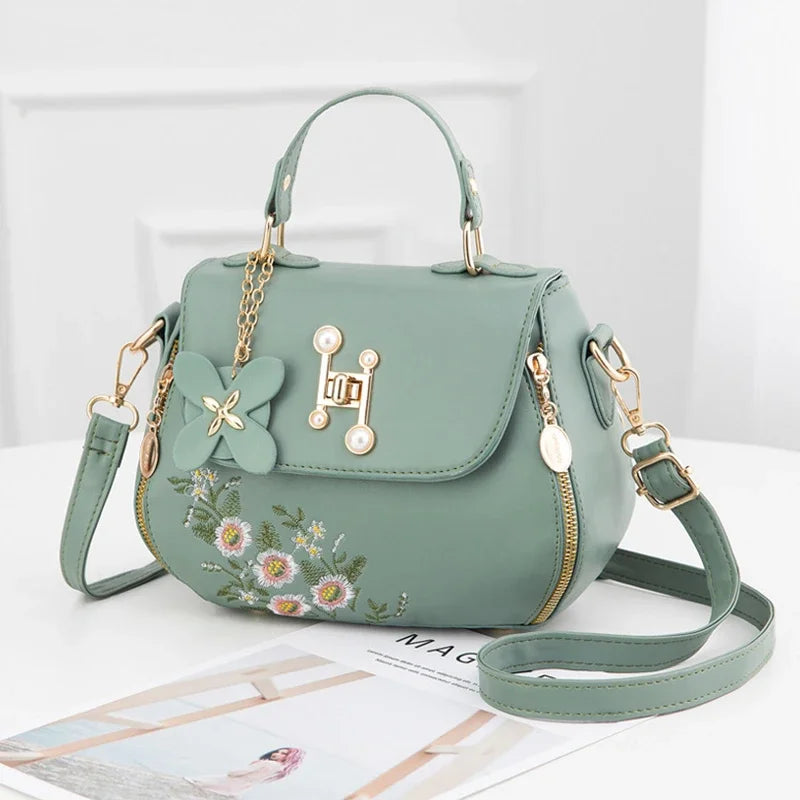 Luxury Embroidered Bucket Bag