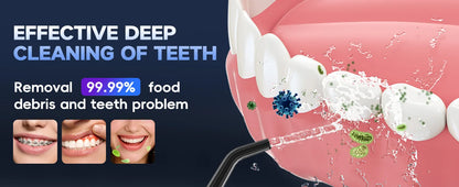 Cordless Water Flosser for Teeth Deep Cleaning & Gum Health