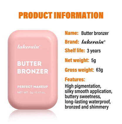 Waterproof Matte Butter Bronzer & Face Contour Powder