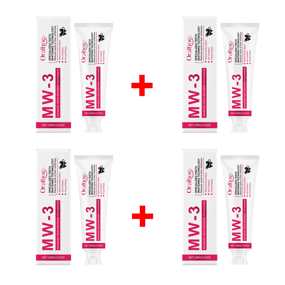 Professional Teeth Whitening Toothpaste for Stain Removal and Fresh Breath