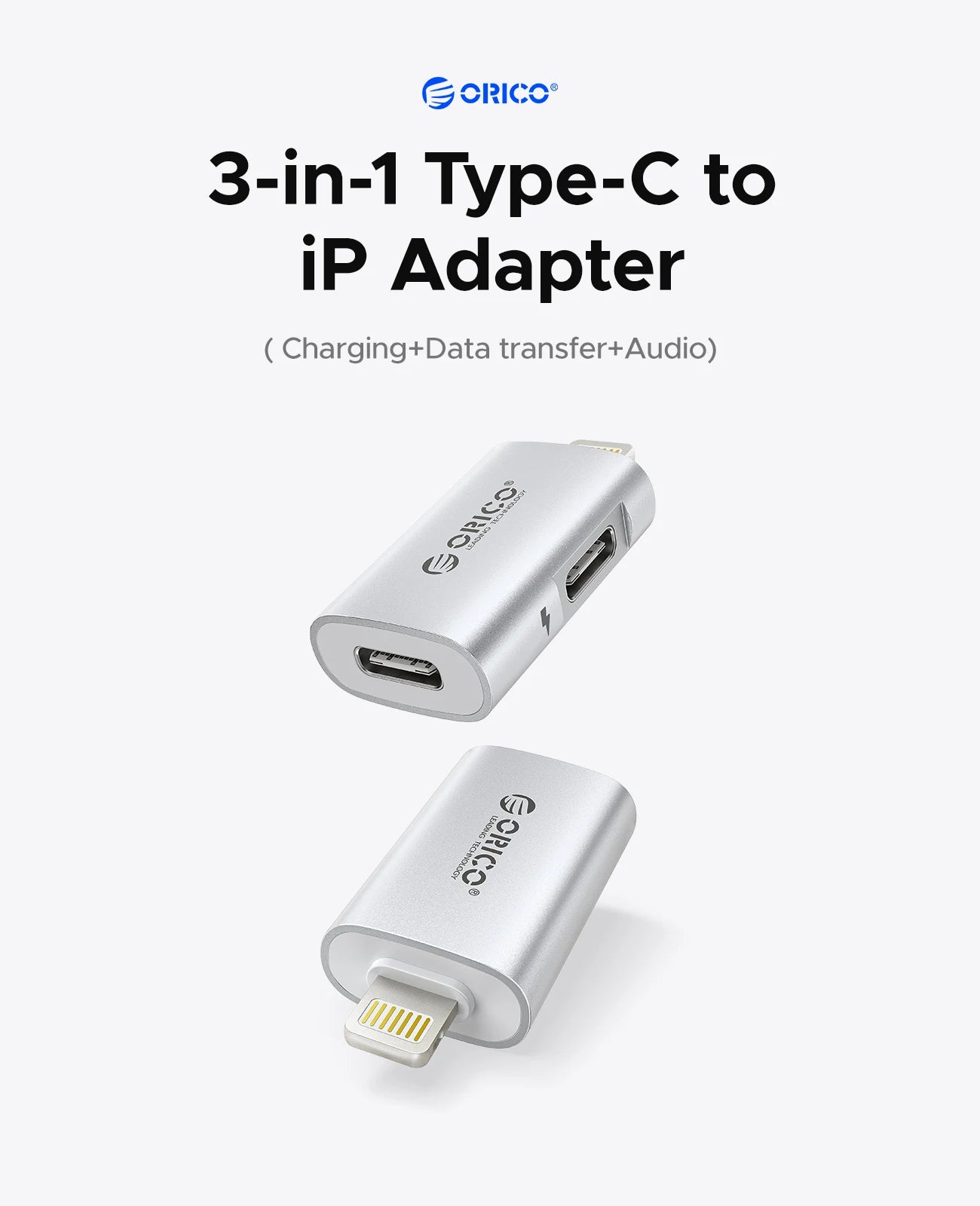 USB-C to Lightning OTG Adapter – Fast Charging & Data Transfer for iPhone