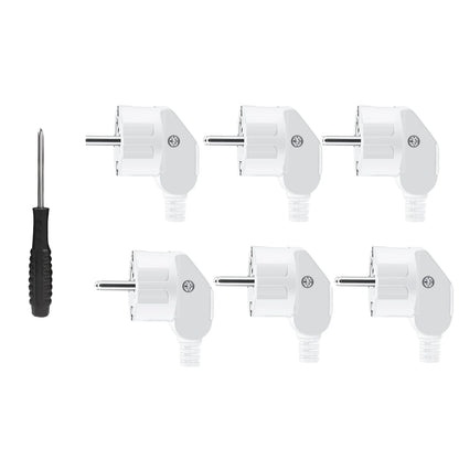 3PCS IP44 Schuko EU Plug Male Replacement Connector 16A 250V Waterproof