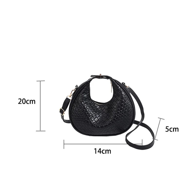 Luxury Half Moon Shoulder Bag