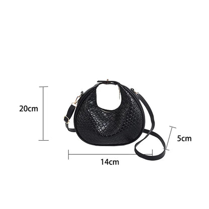 Luxury Half Moon Shoulder Bag