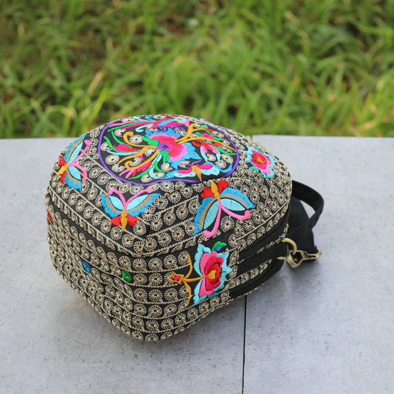 Luxury Bohemian Floral Backpack