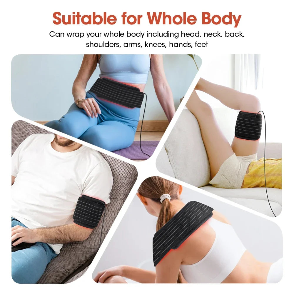 Red Light Therapy Device - Infrared LED Pain Relief & Skin Rejuvenation Belt