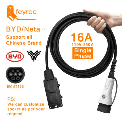 Type 2 V2L Electric Car Discharger - 3.5kW Portable Power Station Adapter