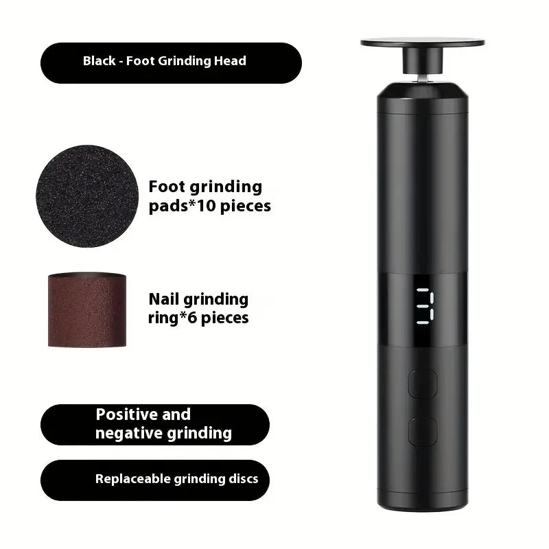 Electric Callus Remover - 3 Speed LCD Rechargeable Foot File