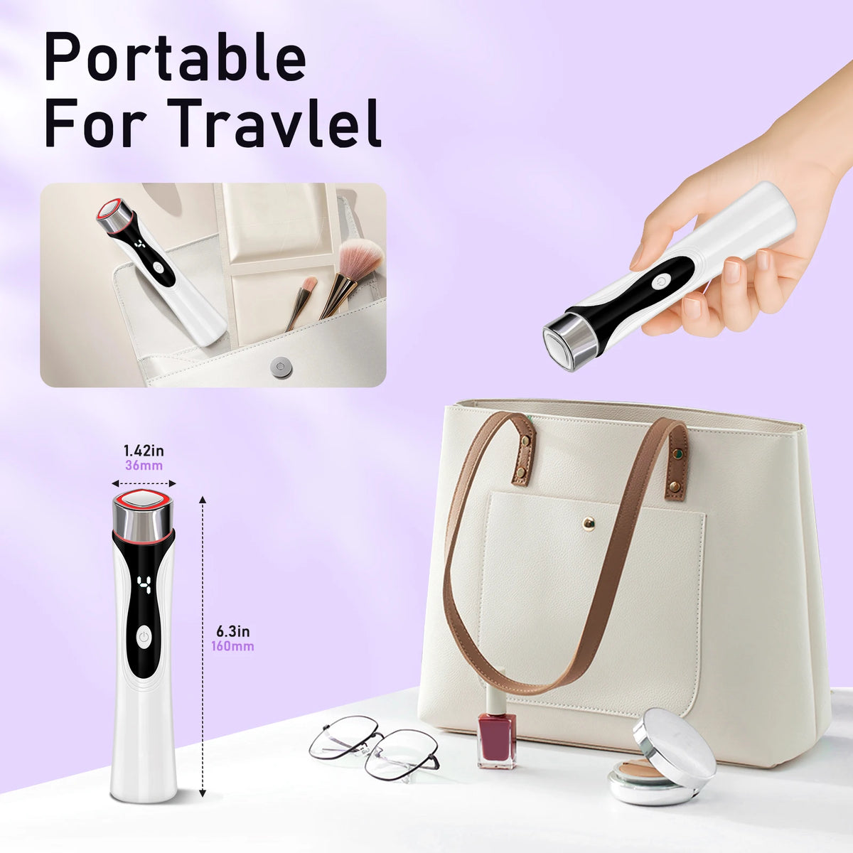 Microcurrent Facial Massager & Skin Tightening Lifting Beauty Device