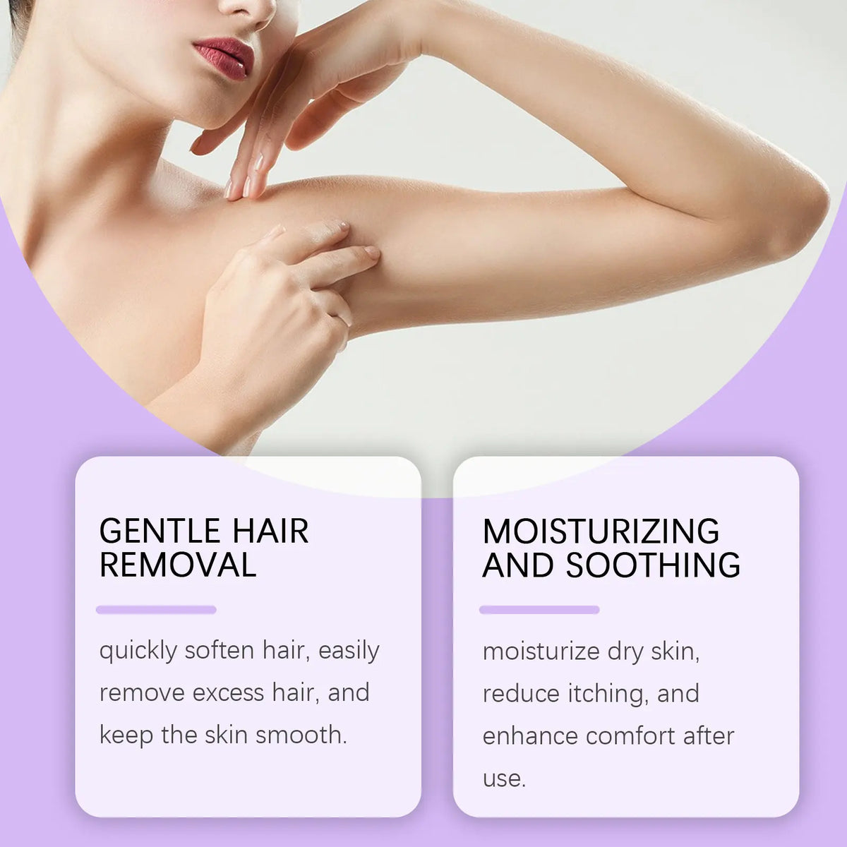 Painless Hair Removal Mousse Spray for Smooth Skin - Gentle Depilatory Foam