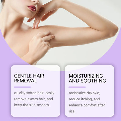 Painless Hair Removal Mousse Spray for Smooth Skin - Gentle Depilatory Foam