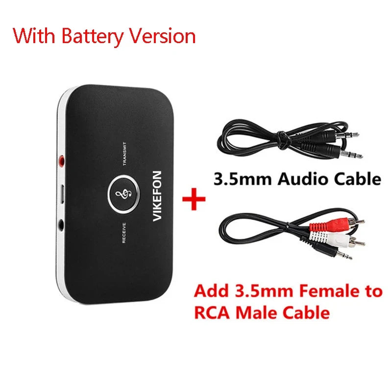 2-in-1 Bluetooth 5.0 Transmitter & Receiver for TV, PC, and Car Audio - 12
