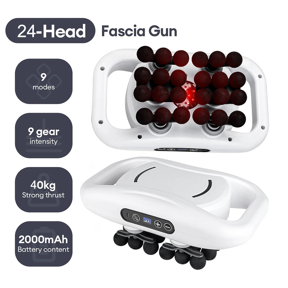 48-Head Deep Tissue Fascia Massager for Full Body Muscle Relief