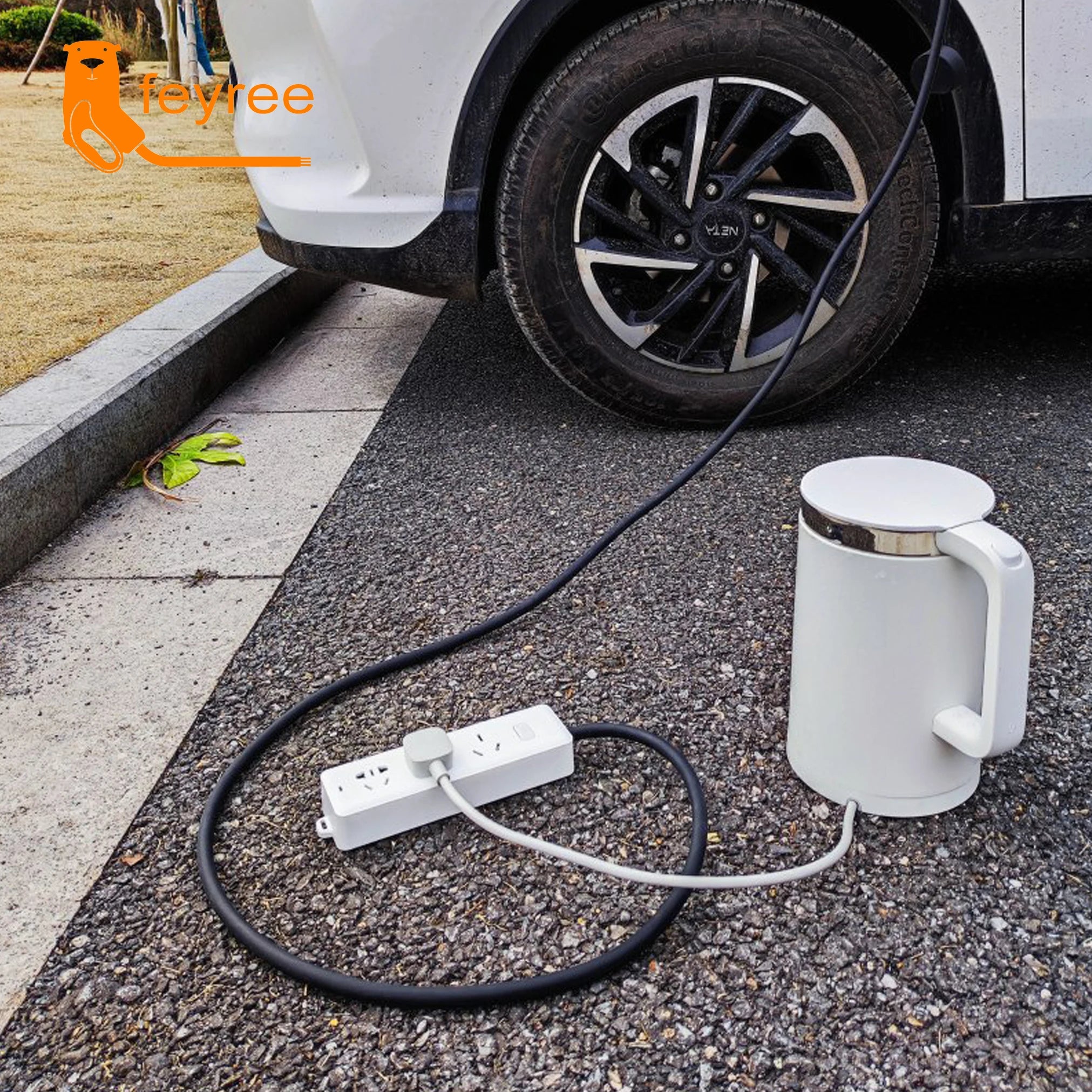 Type 2 V2L Electric Car Discharger - 3.5kW Portable Power Station Adapter - 10
