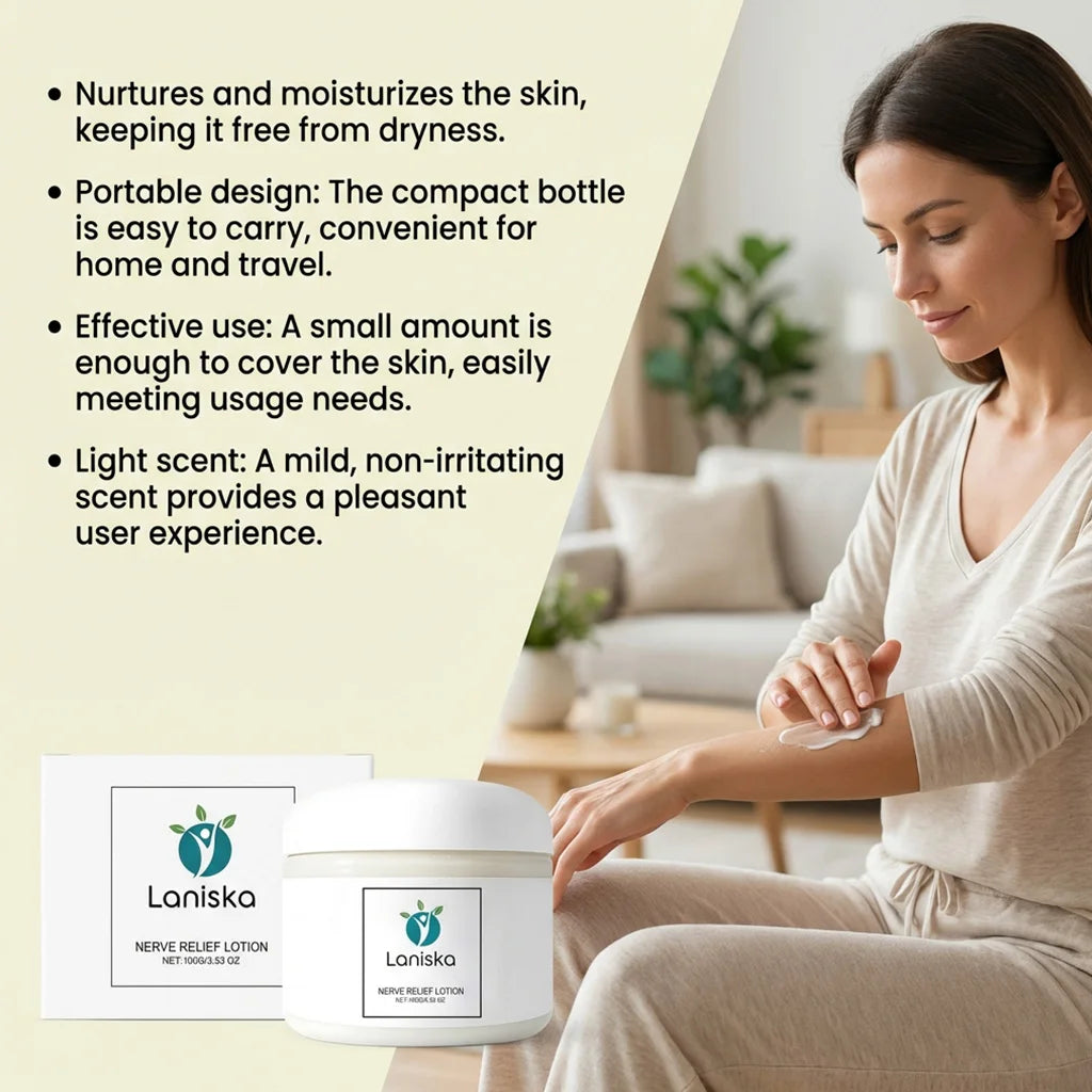 Nerve Relief Soothing Body Lotion for Muscle Relaxation & Deep Skin Hydration