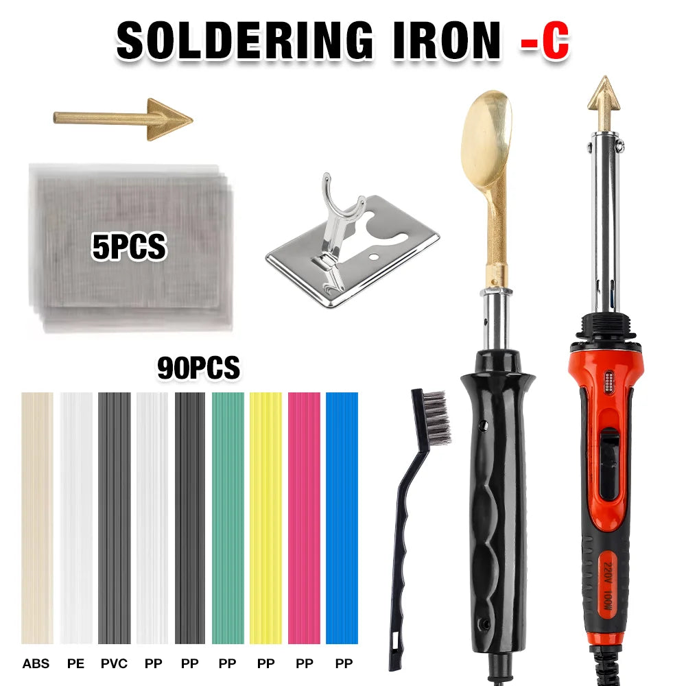 50W/100W Plastic Welder & Leather Smoothing Iron for Bumper Repair - 20