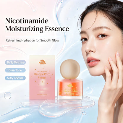 Omega-PDRN Hydrating Face Serum - Brightening & Repairing Skincare Essence