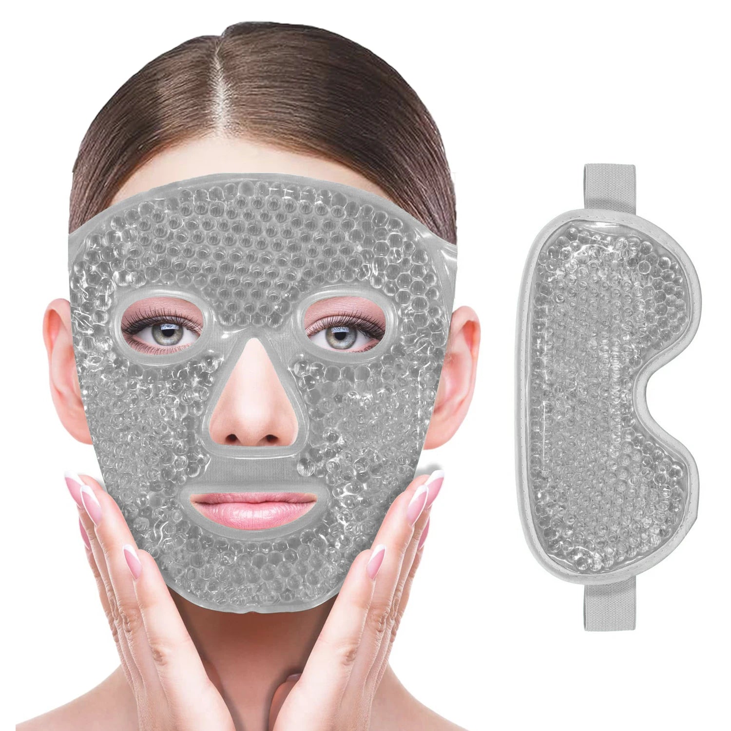 Gel Bead Cooling Ice Face Mask – Hot & Cold Therapy for Face & Eye Care - 23