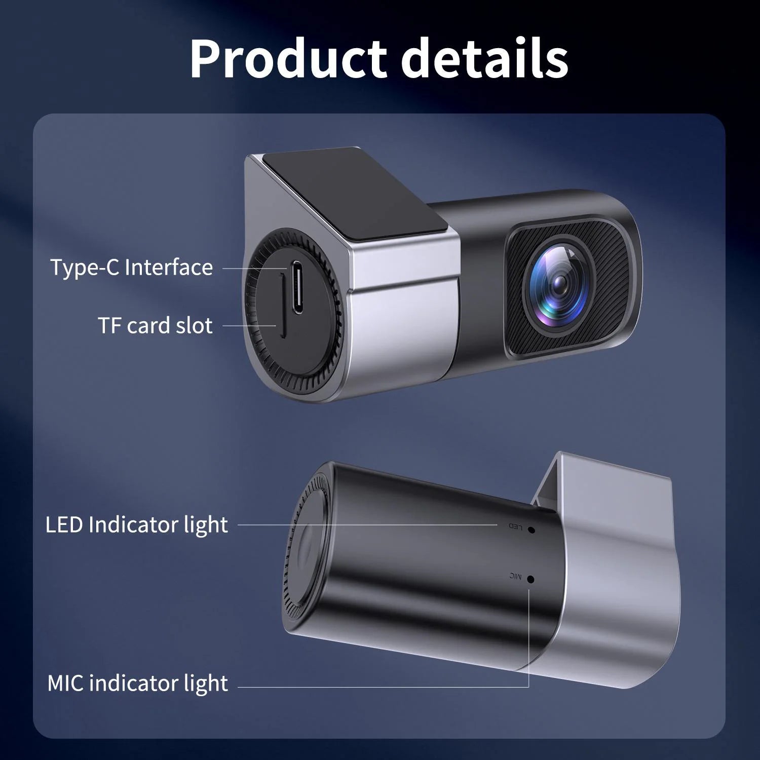 1080P HD Mini Hidden Dash Cam - Night Vision & WiFi App Control - 9