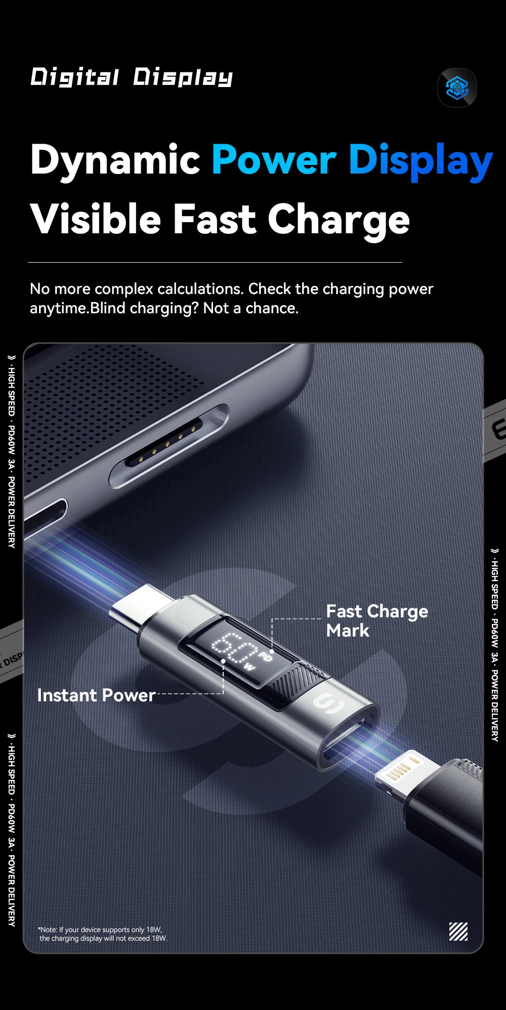 Universal Type-C to Lightning OTG Adapter 60W Fast Charging Converter