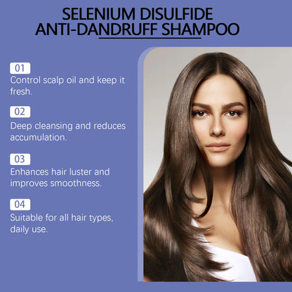 Selenium Disulfide Anti-Dandruff & Deep Cleansing Scalp Treatment Shampoo
