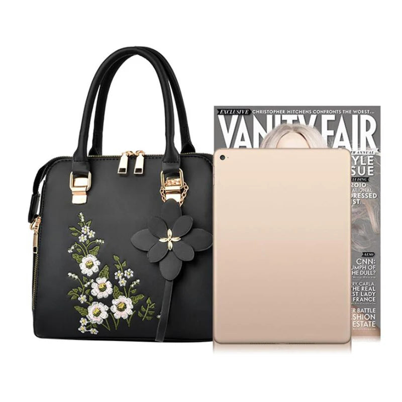 Luxury Embroidered Tassel Tote