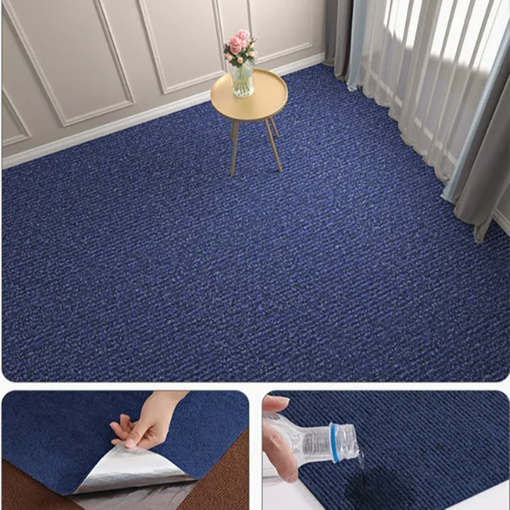 Peel and Stick Non-Slip Floor Mat - Cut-to-Fit Waterproof Carpet Roll - 12