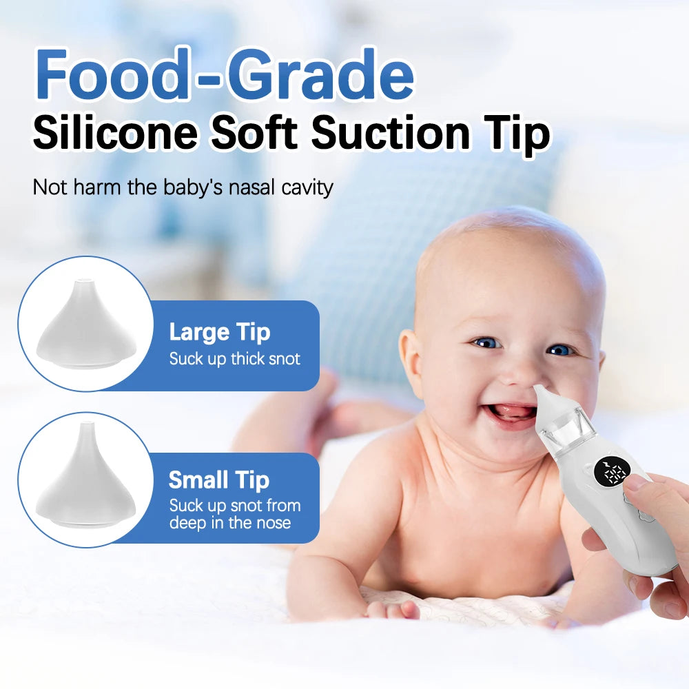 Electric Baby Nasal Aspirator with Soothing Music & Adjustable Suction - 14