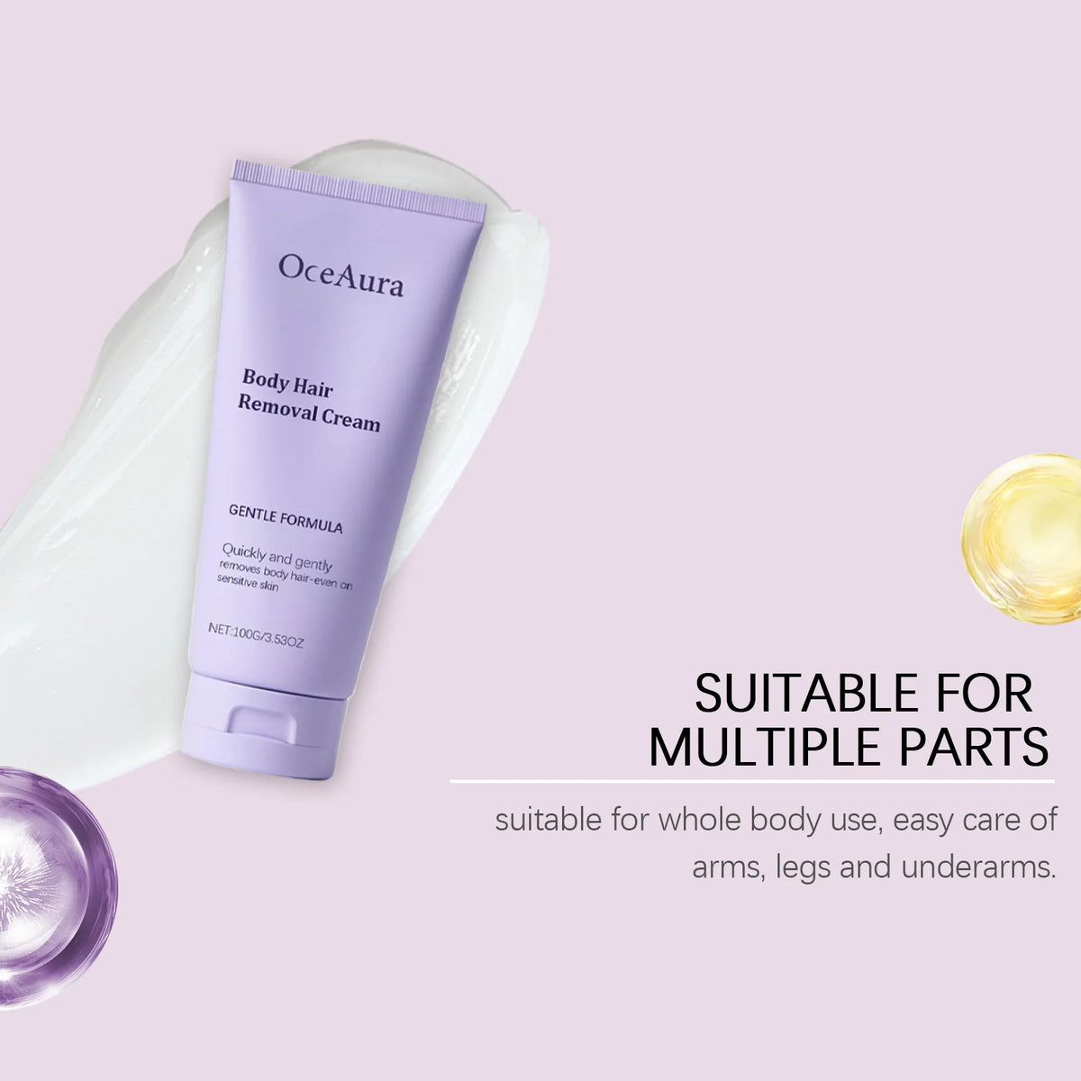 Painless Hair Removal Cream - Gentle Depilatory for Smooth Skin