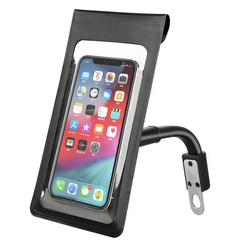 Waterproof 360° Rotating Bike Phone Mount for 6.5-inch Smartphones - 12