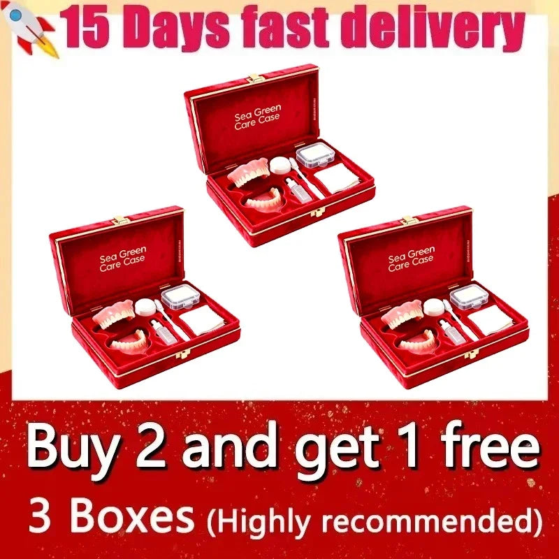 Premium Silicone Denture Set for Comfortable Aesthetic Smile Replacement - 17