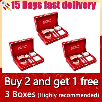 Premium Silicone Denture Set for Comfortable Aesthetic Smile Replacement