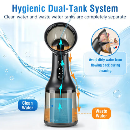 Electric Ear Wax Removal Irrigator with Dual Water Tank & 4 Cleaning Modes