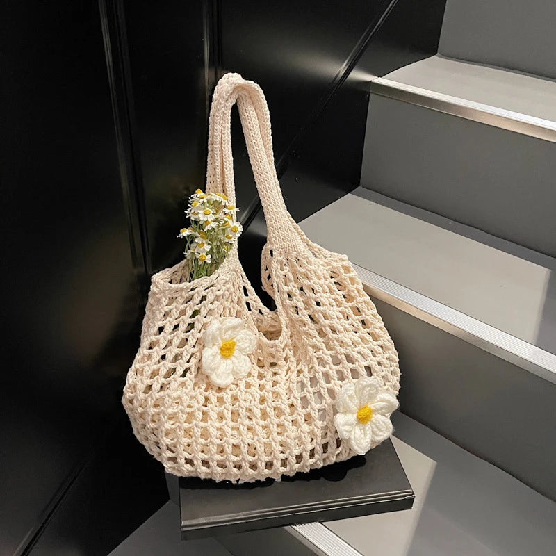 Luxury Chic Knitted Tote Bag
