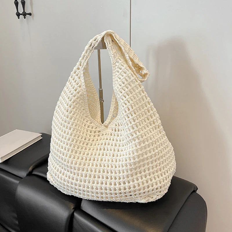 Luxury Bohemian Crochet Tote